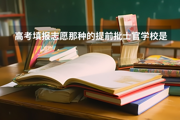 高考填报志愿那种的提前批士官学校是怎么评判士官等级的