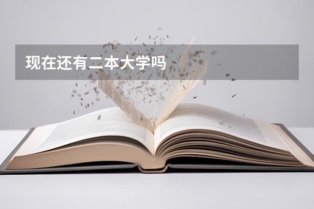 现在还有二本大学吗