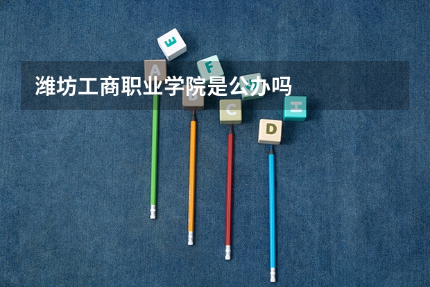 潍坊工商职业学院是公办吗