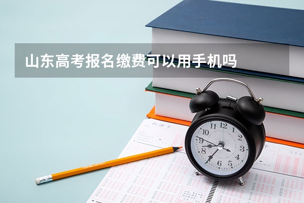 山东高考报名缴费可以用手机吗