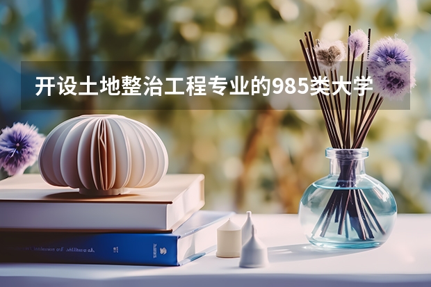 开设土地整治工程专业的985类大学有哪些