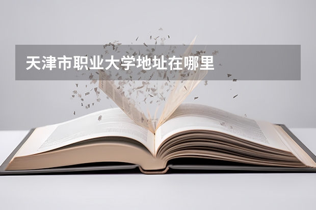 天津市职业大学地址在哪里