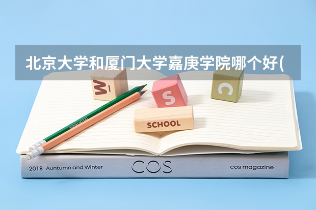 北京大学和厦门大学嘉庚学院哪个好(近三年分数线一览)
