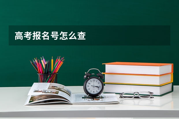 高考报名号怎么查