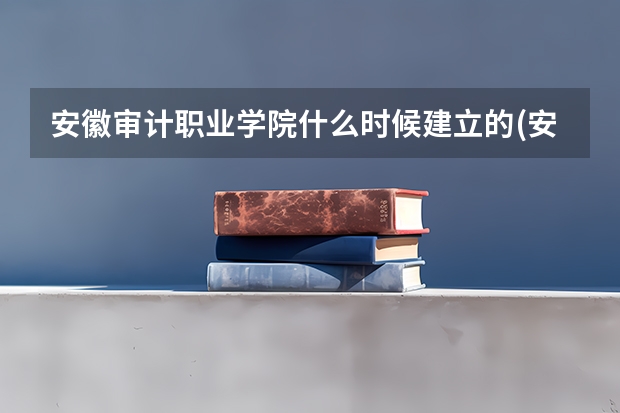 安徽审计职业学院什么时候建立的(安徽审计职业技术学院官网)