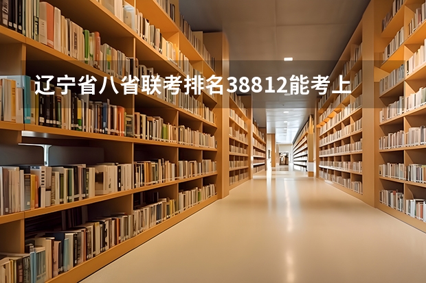 辽宁省八省联考排名38812能考上一本吗？
