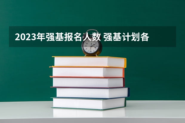 2023年强基报名人数 强基计划各省录取人数