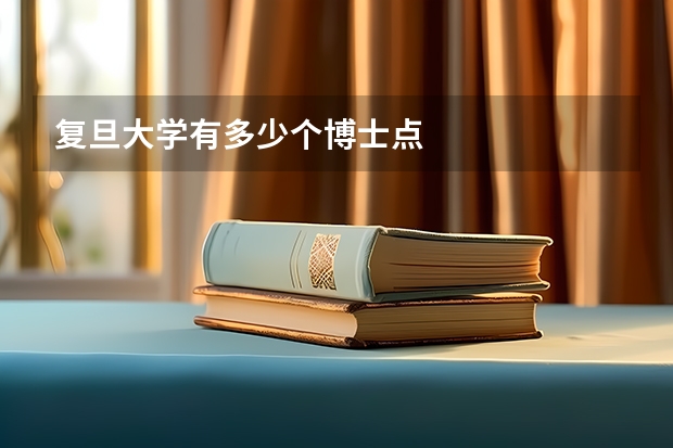 复旦大学有多少个博士点