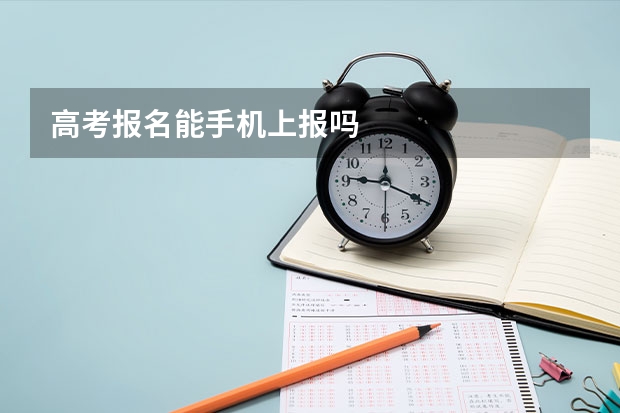 高考报名能手机上报吗