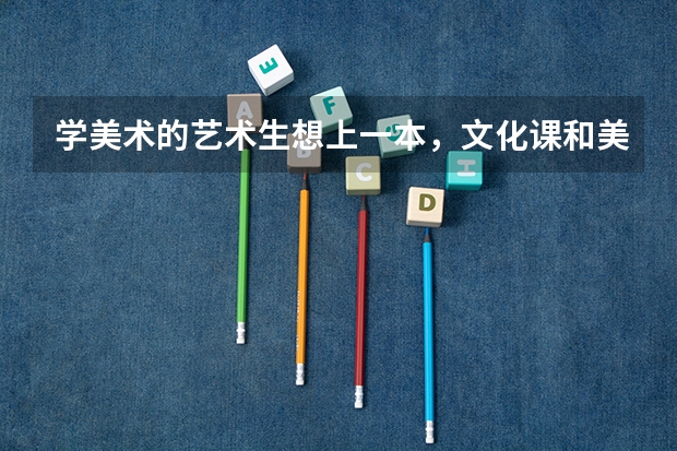 学美术的艺术生想上一本，文化课和美术分别要多少分才可以啊