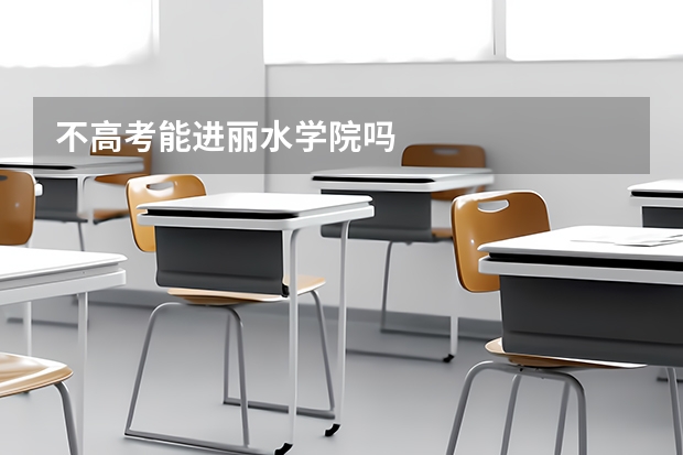 不高考能进丽水学院吗