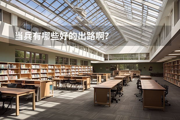当兵有哪些好的出路啊？