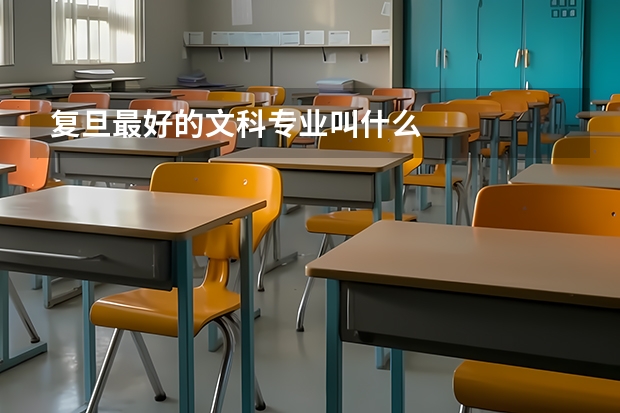 复旦最好的文科专业叫什么
