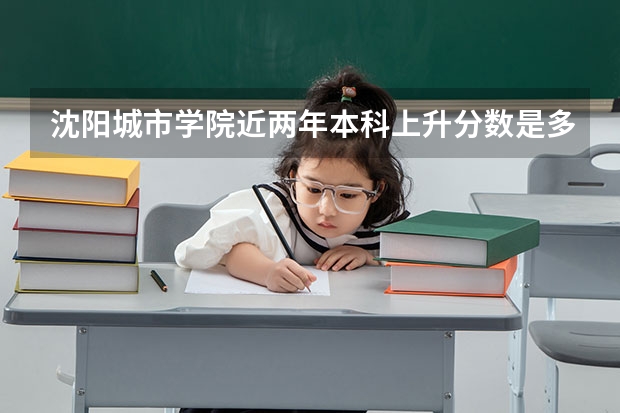沈阳城市学院近两年本科上升分数是多少