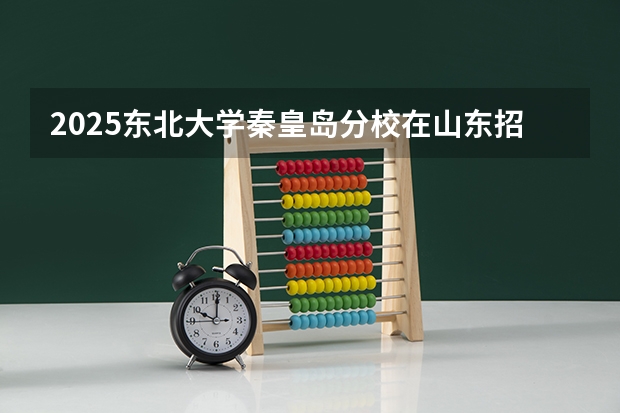 2025东北大学秦皇岛分校在山东招生计划预测